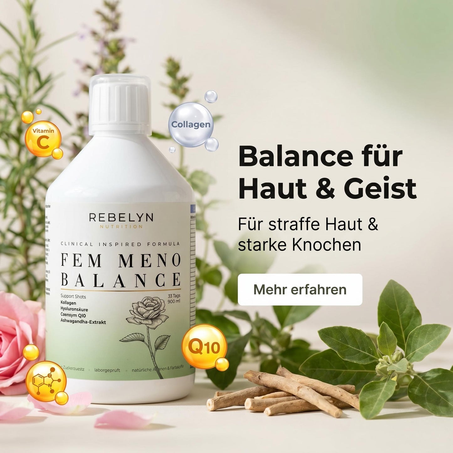 Fem Meno Balance Collageen Shots – Sinaasappel