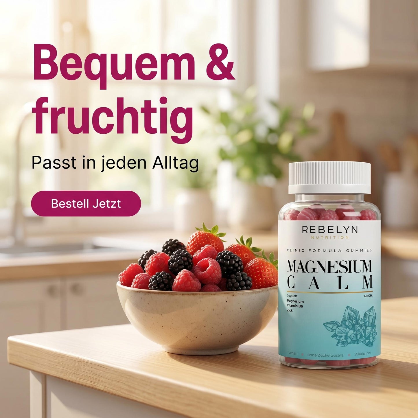Magnesium + Zink + B6 Gummies - 60 st.