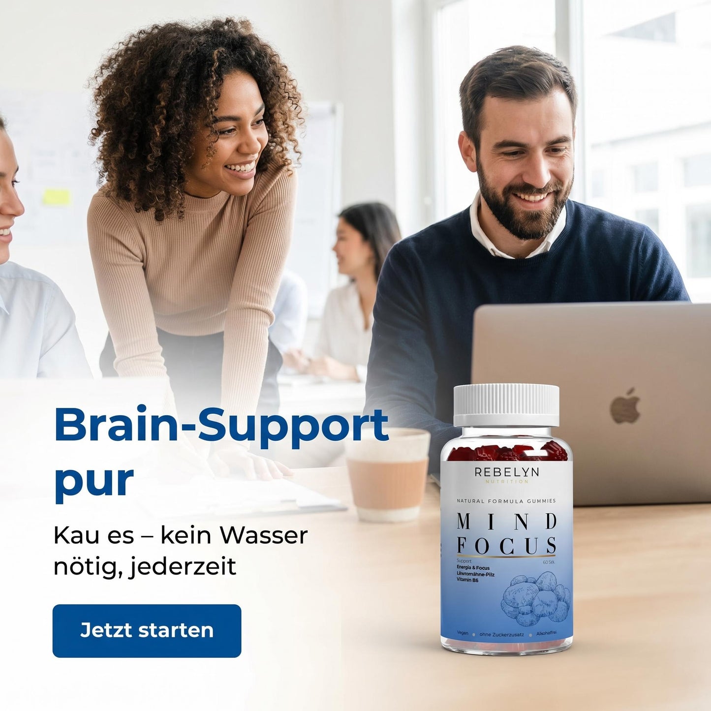 Lion's Mane + Vitamine B6 Gummies - 60 st.