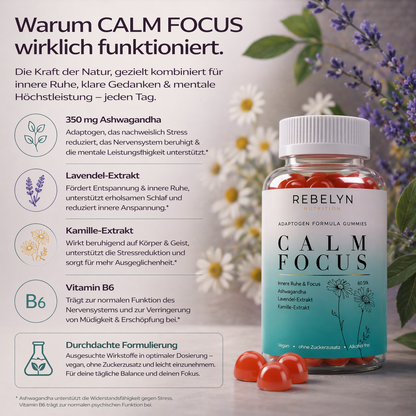 Zen Focus Ashwagandha Complex, Vitamine B6 Gummies – 60 stuks