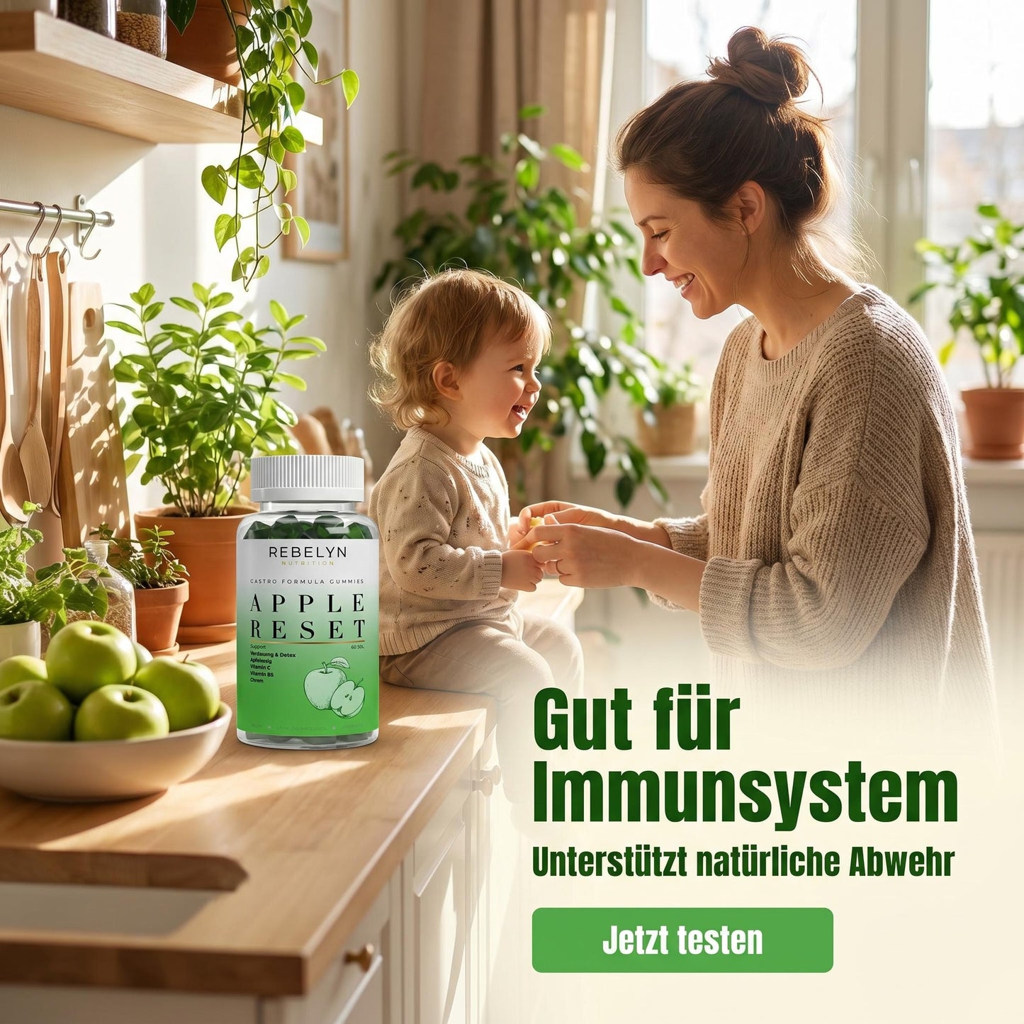 Appelazijn + C + B6 + Chroom Gummies - 60 st.