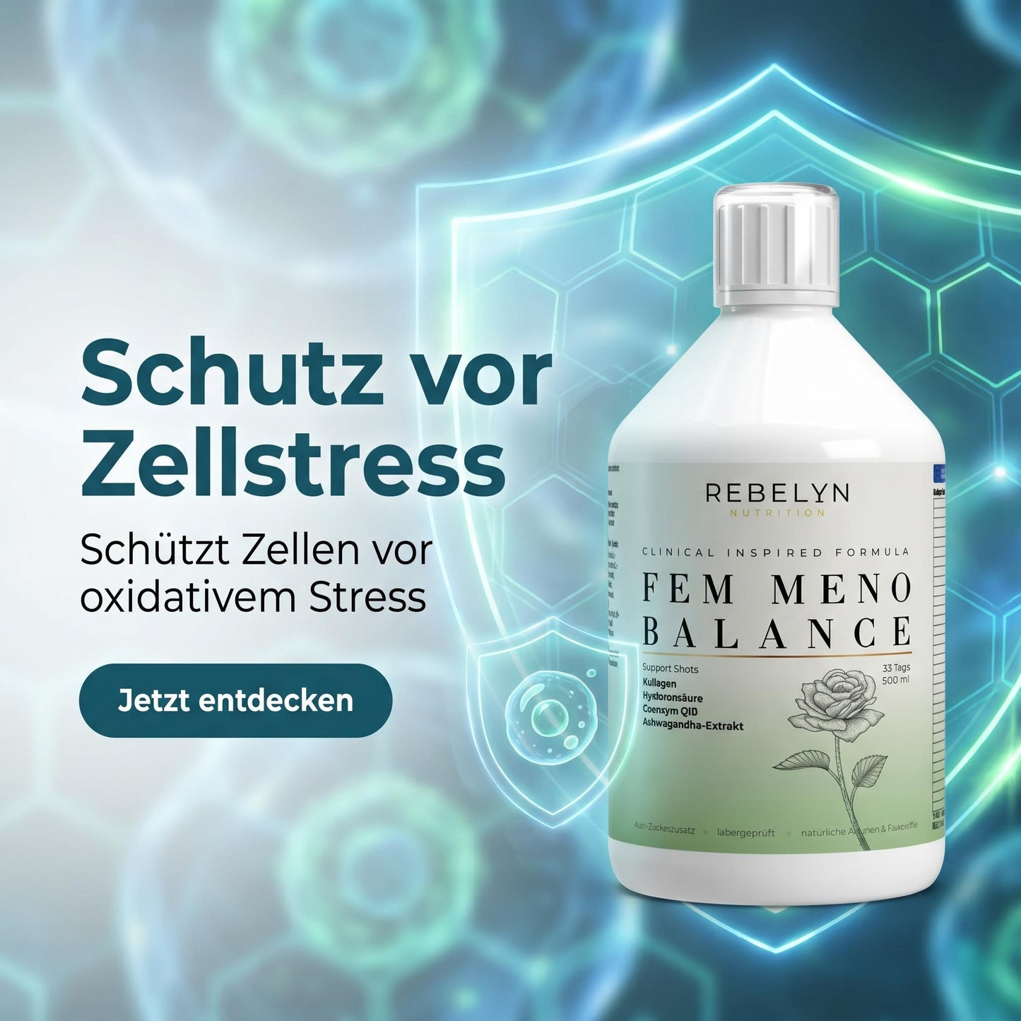 Fem Meno Balance Collageen Shots – Sinaasappel